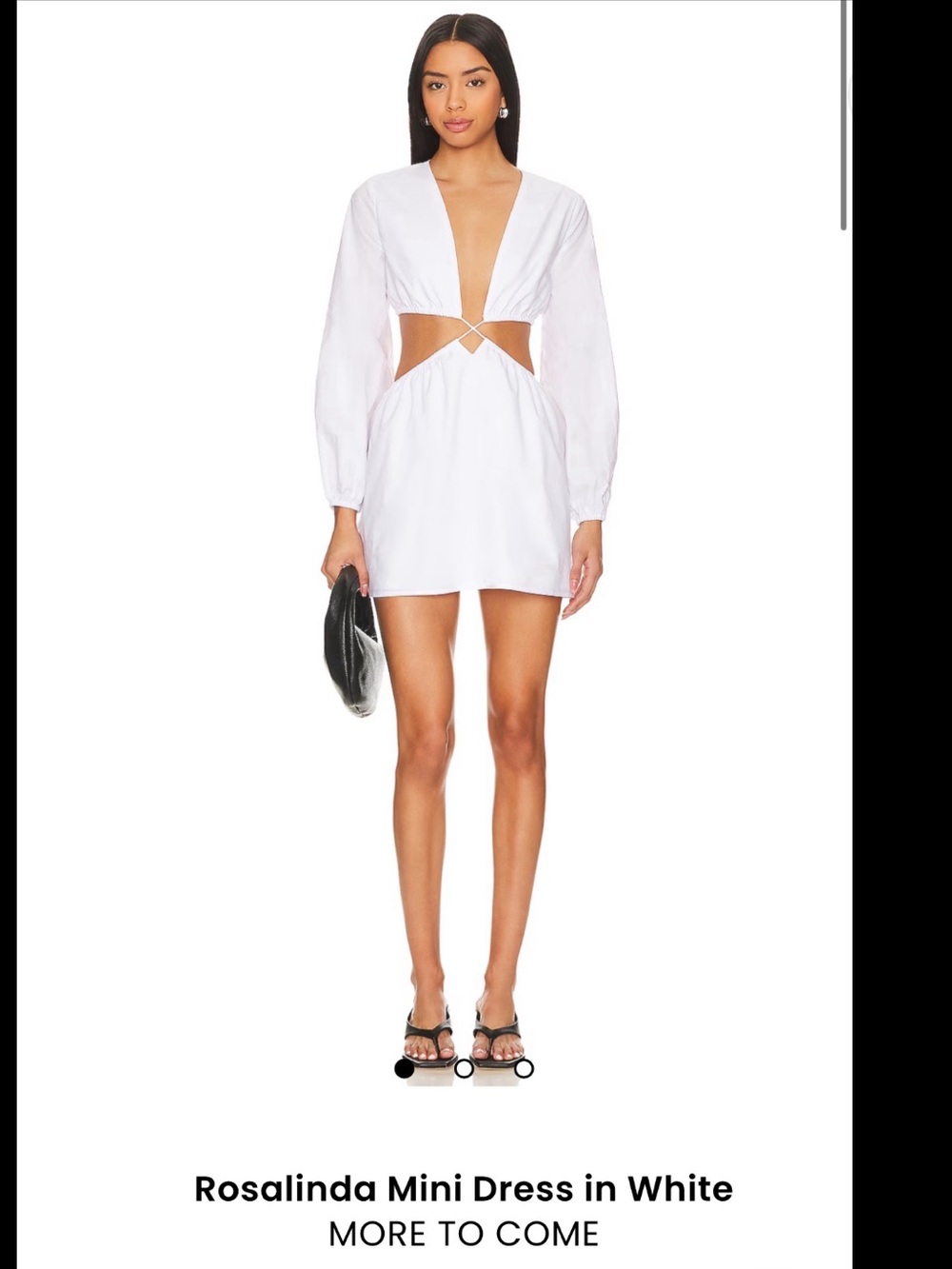 Rosalinda mini dress in white